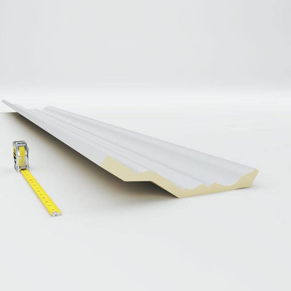 Ekena Millwork 6-7/8 in. x 13 in. x 94-1/2 in. Polyurethane Eris Smooth Crown Moulding