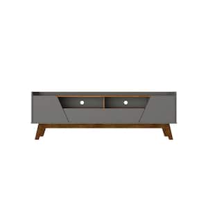 Marcus Grey and Nature Mid-Century Modern TV Stand Fits TVs Up to 70 in. with Solid Wood Legs
