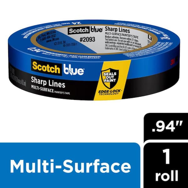 3M ScotchBlue 0.94 in. x 60 yds. Sharp Lines Painter's Tape with Edge-Lock