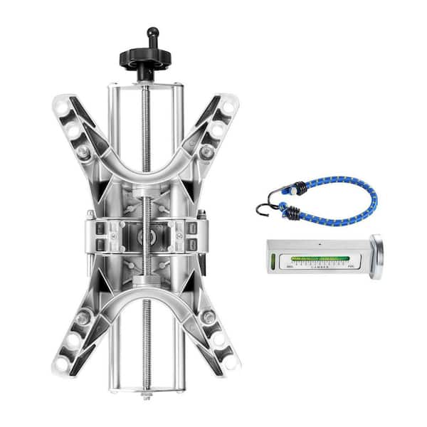 Wheel Clamp & Magnetic Adapter, 2PCS Alloy Alignment Tool for Camber Gauge, Fits 11-25 in. Rims, Universal Tire Repair