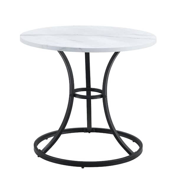 Flynama 33.3 in. Circular Coffee Table with Uniquely Shaped