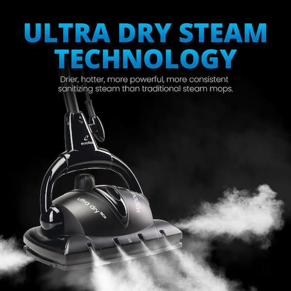 Euroflex Vapour Pro Hybrid Steam Mop & 18 Piece Steam Cleaner with Ultra  Dry Steam Technology 