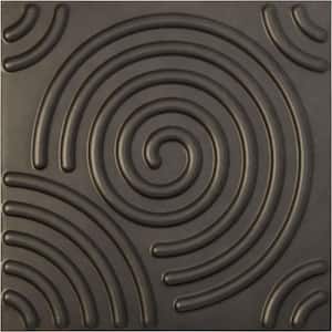 19-5/8-in W x 19-5/8-in H Spiral EnduraWall Decorative 3D Wall Panel Weathered Steel