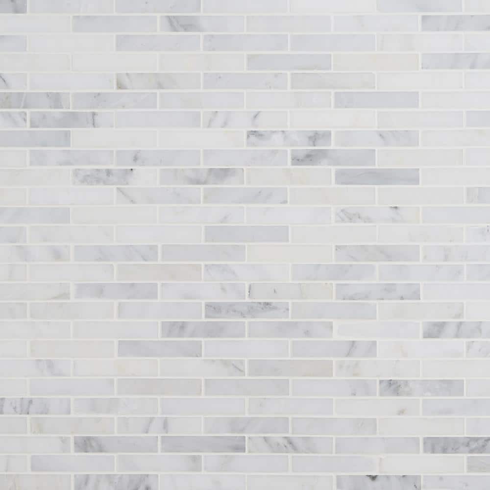 Oriental Big Brick 3 in. x .39 in. Marble Mosaic Floor and Wall Tile Sample price history on PriceWatchPro