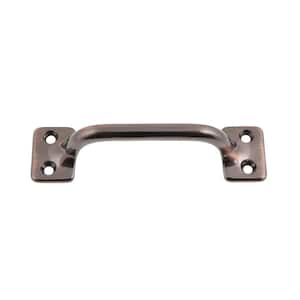 3-1/2 in. Center-to-Center Antique Copper Solid Brass Bar Sash Lift/Drawer Pull