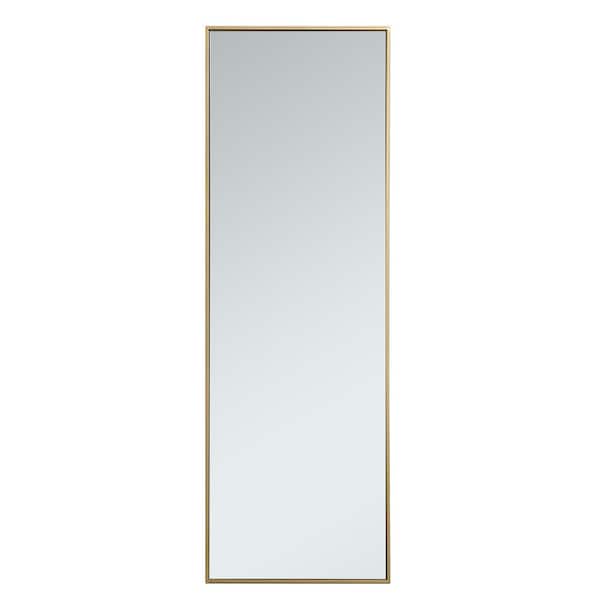 Large Rectangle Brass Modern Mirror 60 In H X 20 W Wm84120brass The Home Depot Large Rectangle Brass Modern Mirror 60, Large Rectangular Modern Mirrors