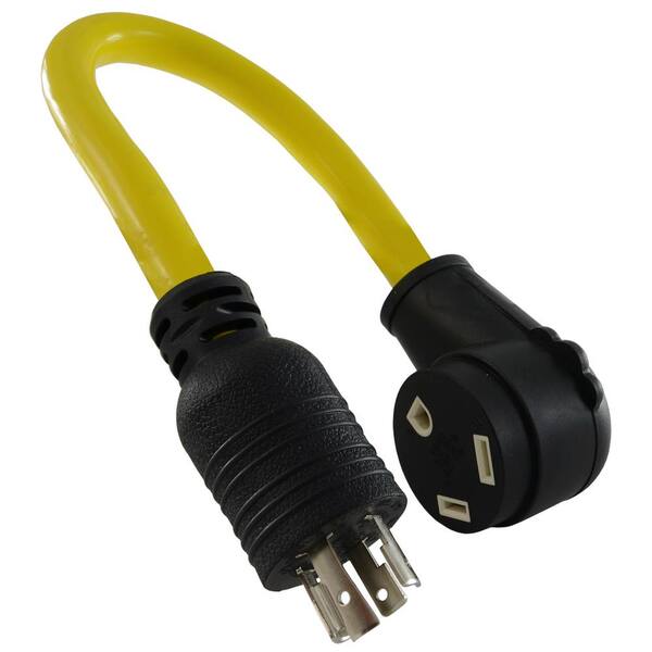 Conntek L14-20P to TT-30R 20 Amp 125-Volt STW 10/3 Generator to RV Pigtail Adapter