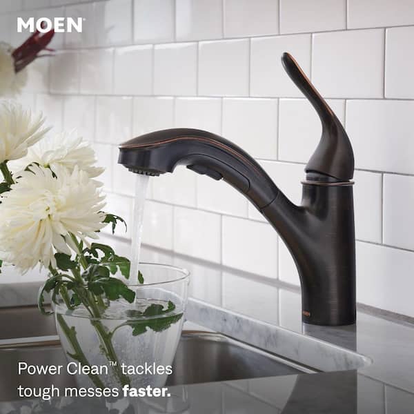 MOEN Brecklyn Single-Handle Pull-Out Sprayer Kitchen Faucet with