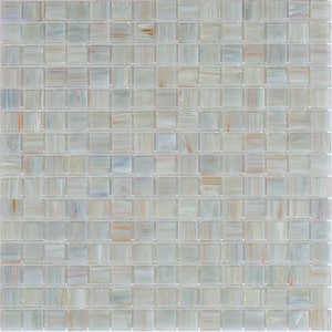 Celestial Glossy Light Gray 12 in. x 12 in. Glass Mosaic Wall and Floor Tile (20 sq. ft./case) (20-pack)