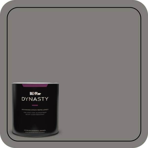 BEHR DYNASTY 1 qt. #PPU24-21 Greyhound Eggshell Enamel Interior Stain-Blocking Paint and Primer