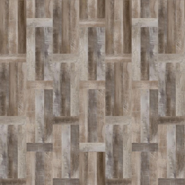 ALLURE Cookie Dough Ash 12 MIL x 11.9 in. W x 28 in. L Click Lock Waterproof Luxury Vinyl Plank Flooring (23 sq. ft./case)