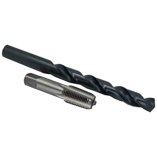 1/4 in. Carbon Steel NPT Pipe Tap and 7/16 in. High Speed Steel Drill Bit Set (2-Piece)