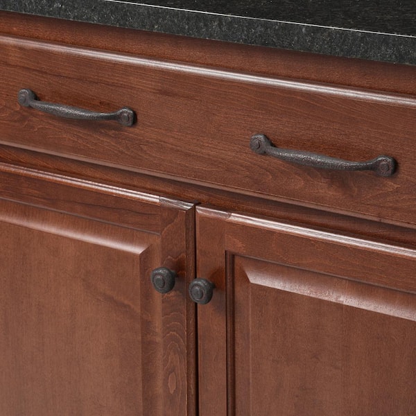 HICKORY HARDWARE Refined Rustic 8-13/16 in. (224 mm) Rustic Iron Cabinet  Pull (5-Pack) P2995-RI-5B - The Home Depot