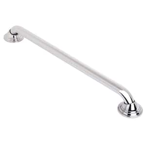 Decorative Shower Safety Grab Bar, Polished Stainless Steel, 24 in.