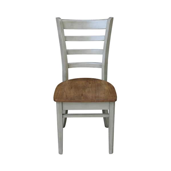 International Concepts Emily Hickory/Stone Solid Wood Chair