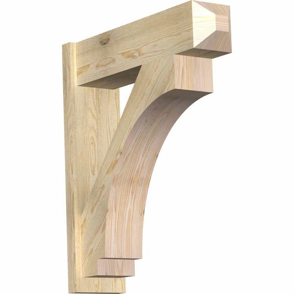 Ekena Millwork 8 in. x 34 in. x 30 in. Imperial Craftsman Rough Sawn Douglas Fir Outlooker