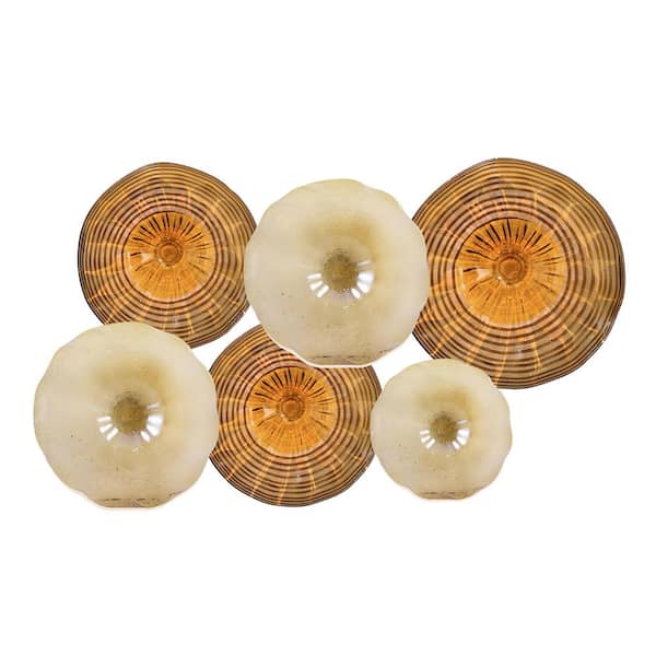 Dale Tiffany Adeline 22 in. Wall Art Decor with Hand Blown Art Glass Style