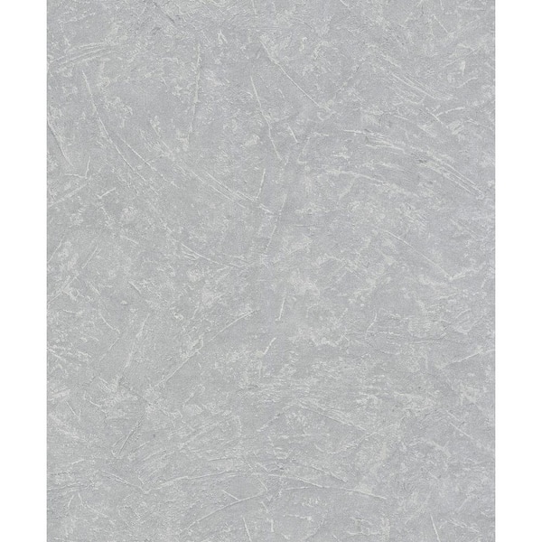 Unbranded Textures Collection Silver Scratched Texture Metallic Finish Vinyl on Non-Woven Non-Pasted Wallpaper Roll