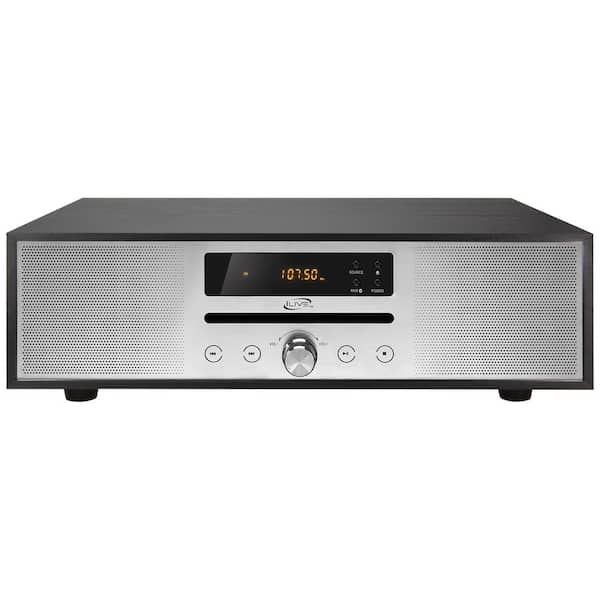 2-Channel Bluetooth Home Music System with FM Radio and Remote Control, Black