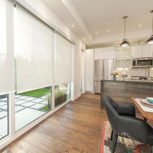 Designer Light Filtering Solar Roller Shades for Windows