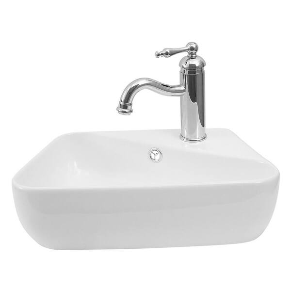 Barclay Products Nikki Wall-Mount Sink in White