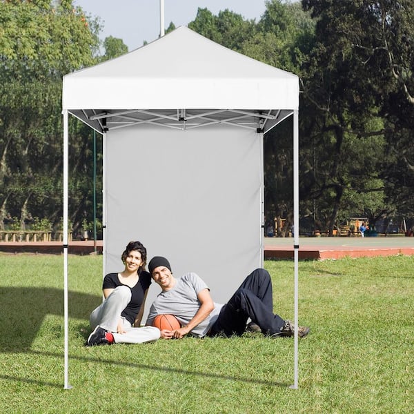 5 ft. x 5 ft. Pop Up Canopy with 1 Removable Sunwall