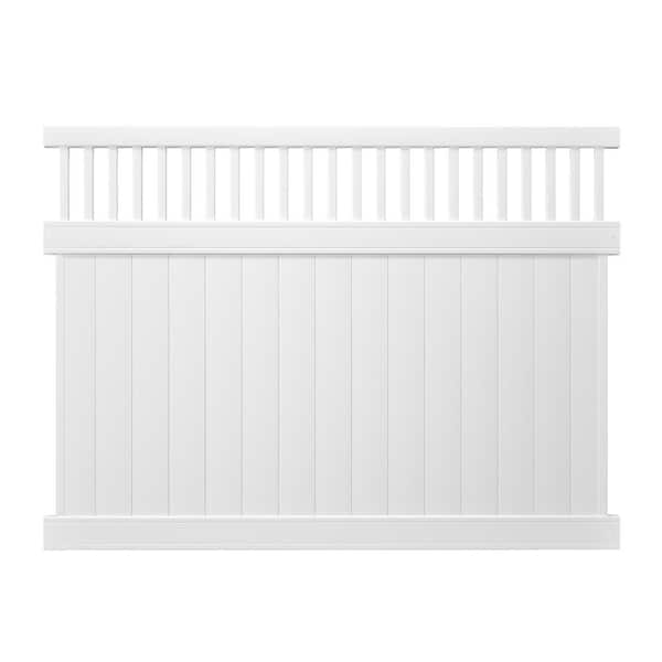 Veranda Pro-Series 6 ft. H x 8 ft. W White Vinyl Woodbridge Closed ...