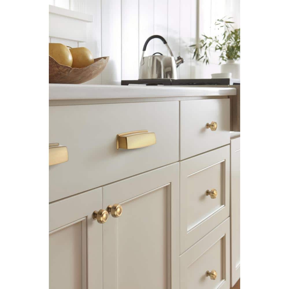 Champagne Bronze 3-3/4" Cabinet Cup Pull with Mounting Hardware