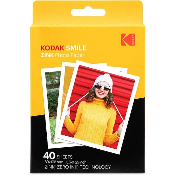Kodak 2 in. x 3 in. Premium Zink Photo Paper Compatible with Smile