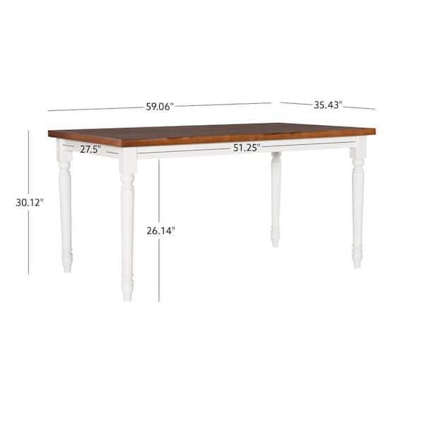 Sima solid deals wood dining table