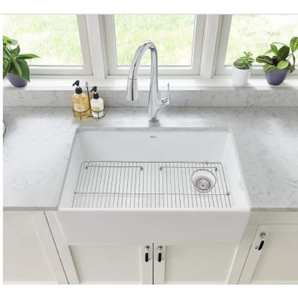 Stainless Steel Sink Grid with Bumpers for Fireclay Sink