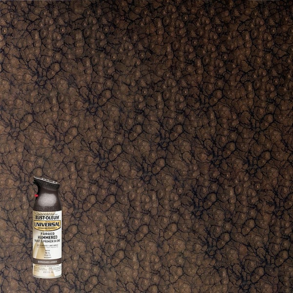 Rust-Oleum Universal 12 oz. All Surface Forged Hammered Burnished Amber Spray Paint and Primer in One