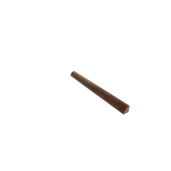 ROPPE Quarter Round Calico Hickory Matte. 75 in. T x 2 in. W x 78 in. L Solid Hardwood Trim