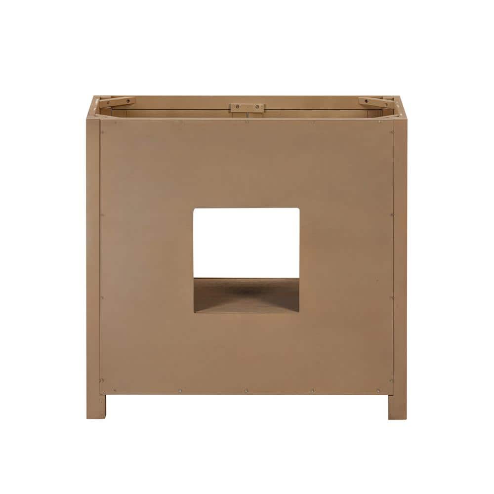 Modero 37" Brushed Oak Vanity with Cala White Stone Top