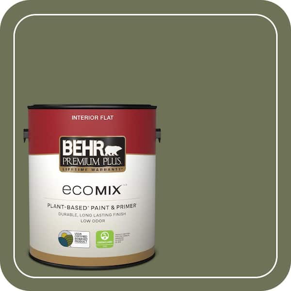 1 gal. #MQ6-53 Herb Cornucopia Flat EcoMix Plant-Based Interior Paint & Primer
