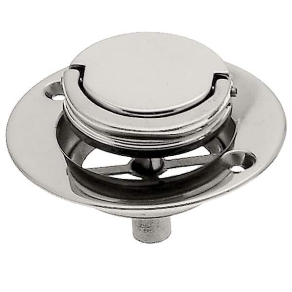 Westbrass Brass Roman 3-9/16 in. O.D. Tub Drain Trim, Polished Nickel