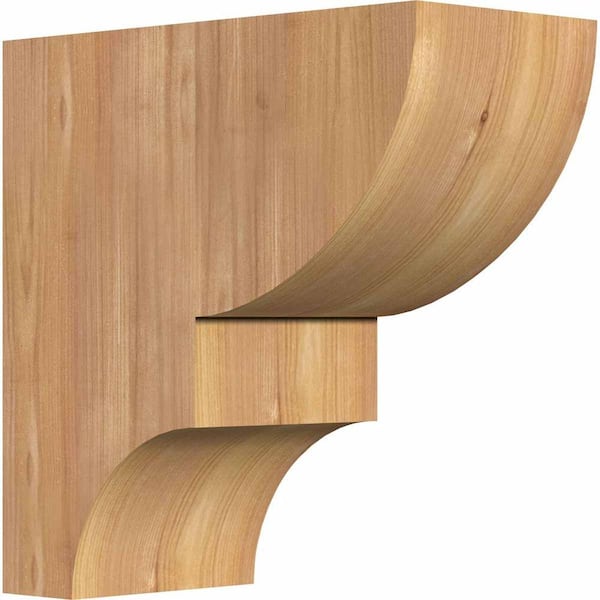 Ekena Millwork 5-1/2 in. x 12 in. x 12 in. Western Red Cedar Ridgewood Smooth Corbel