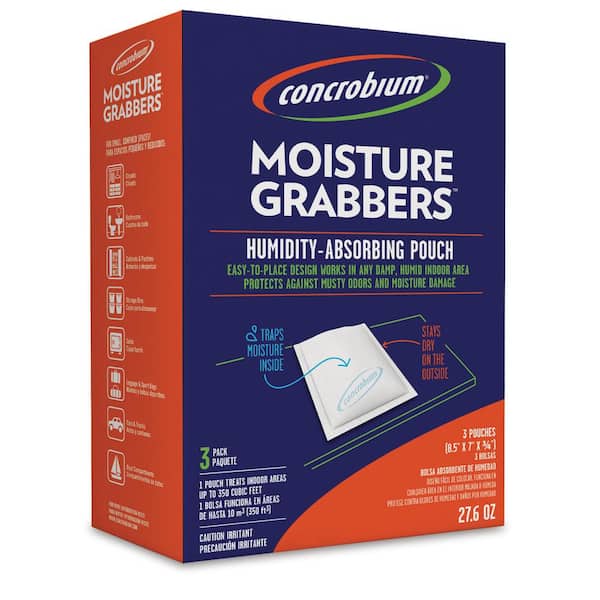 Concrobium 27.6 oz. Moisture Grabbers Humidity Absorbing Pouch (3-Pack)  745-3276 - The Home Depot