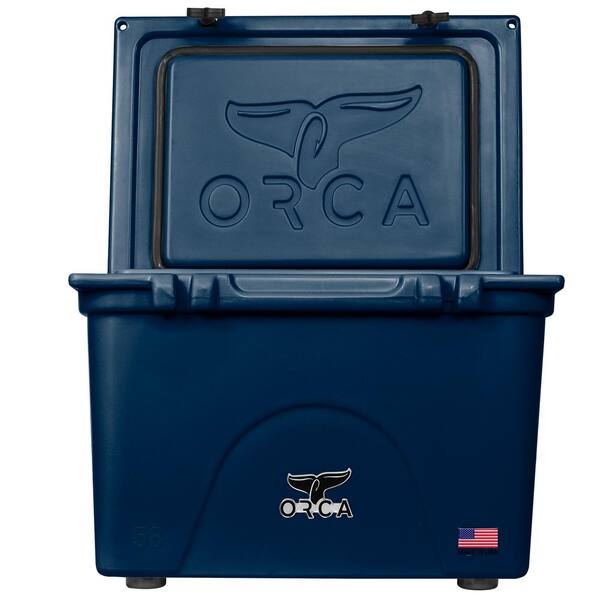 ORCA 58 qt. Hard Sided Cooler in Navy ORCNA058 - The Home Depot