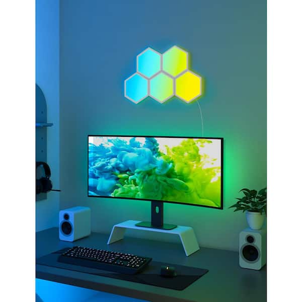 Govee Glide Hexagon Smart Color Changing Plug-In Wi-Fi Enabled