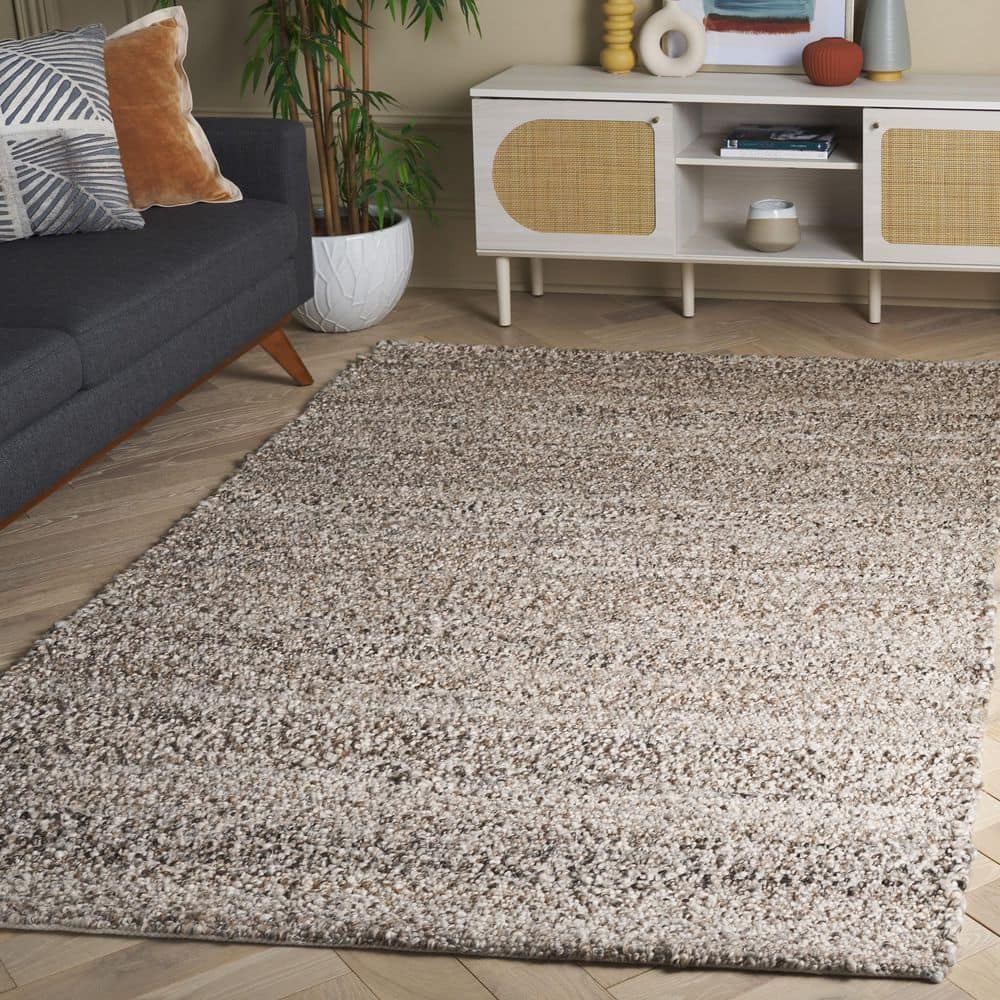 Renewal 6 ft. x 6 ft. Natural/Gray Distressed Solid Square Area Rug price history on PriceWatchPro