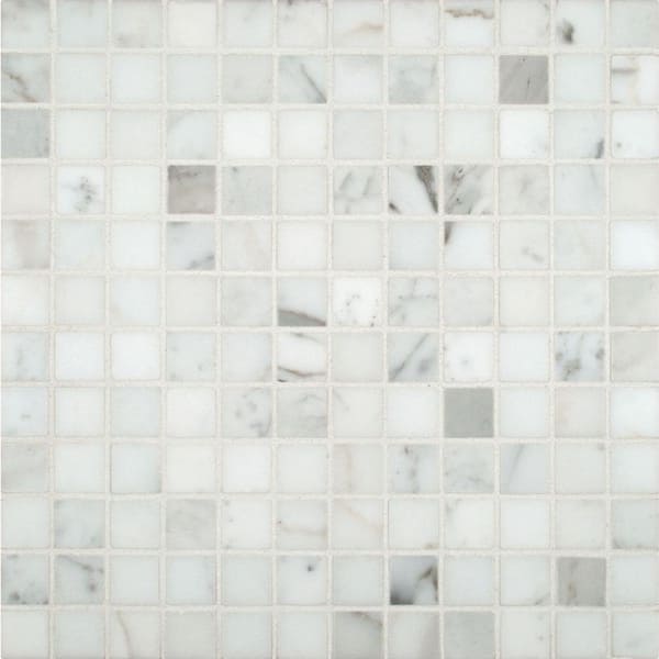 MSI Calacatta Gold 12 in. x 12 in. x 10 mm Polished Marble Mesh-Mounted Mosaic Tile