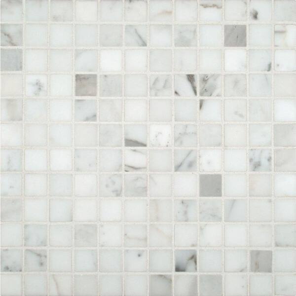 MSI Calacatta Gold 12 in. x 12 in. x 10 mm Polished Marble Mesh-Mounted Mosaic Tile