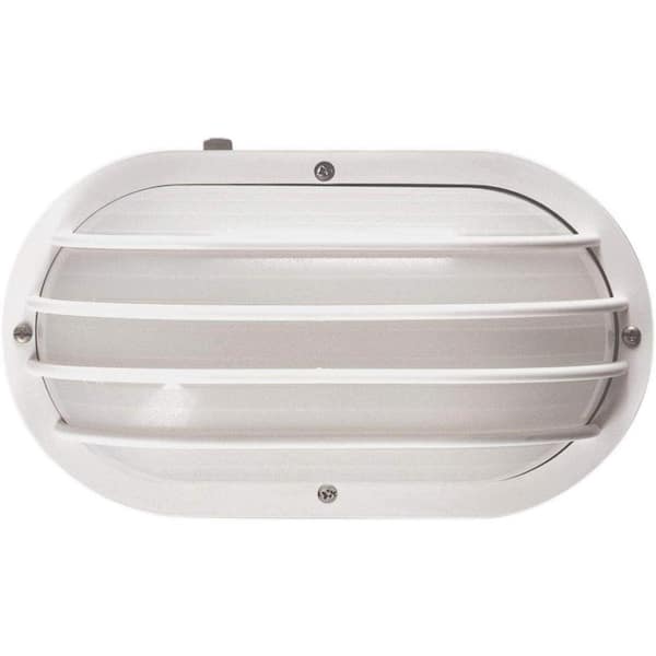 SOLUS Nautical 1-Light White 3000K ENERGY STAR LED Outdoor Wall Mount Sconce UL Listed for Wet Areas