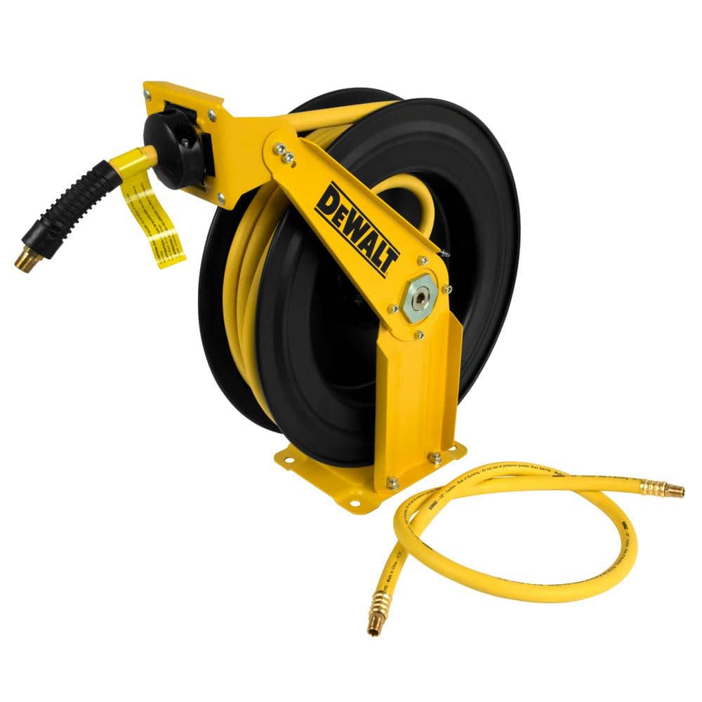 DEWALT 3/8 in. x 50 ft. Double Arm Auto Retracting Air Hose Reel  DXCM024-0343 - The Home Depot