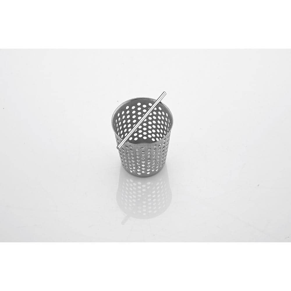 28-Inch Brushed Nickel Linear Mesh Shower Drain with Hair Strainer