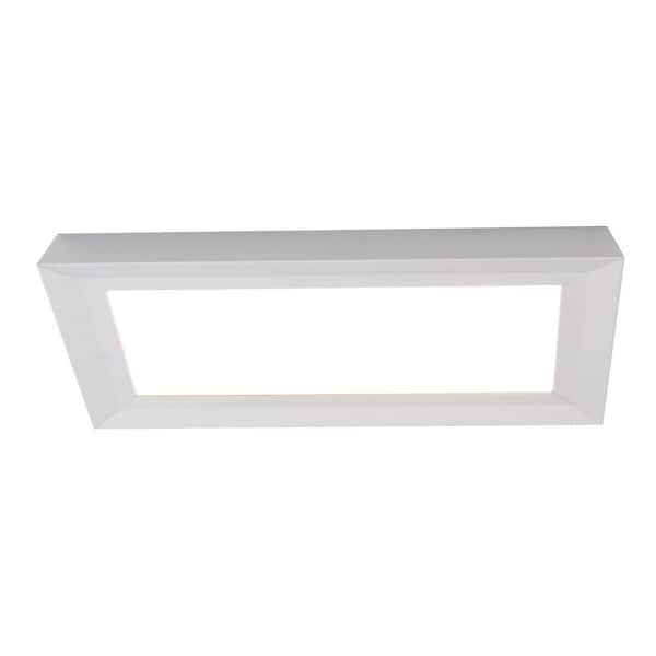 AFX Zurich 27 in. 26-Watt Satin Nickel Integrated LED Flush Mount
