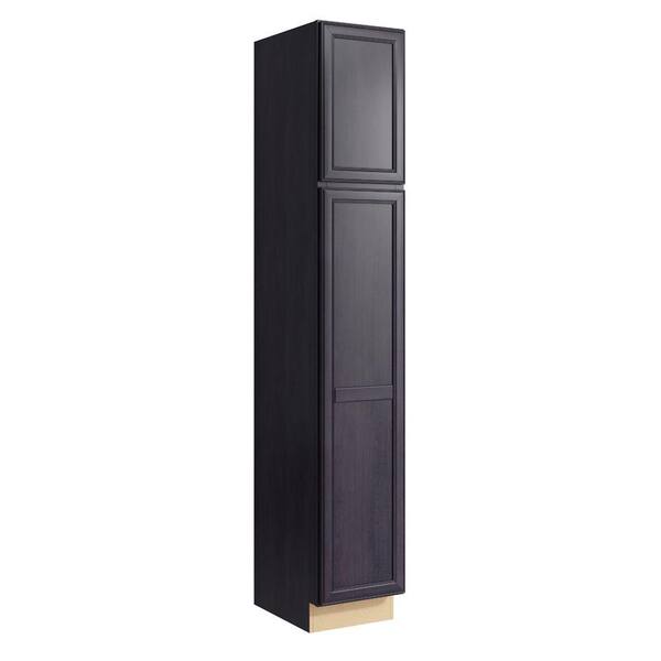 Cardell Boden 15 in. W x 90 in. H Linen Cabinet in Ebon Smoke