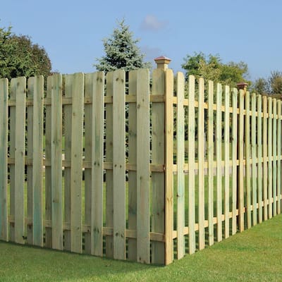 1 in. x 6 in. x 8 ft. Pressure-Treated Pine Dog-Ear Fence Picket