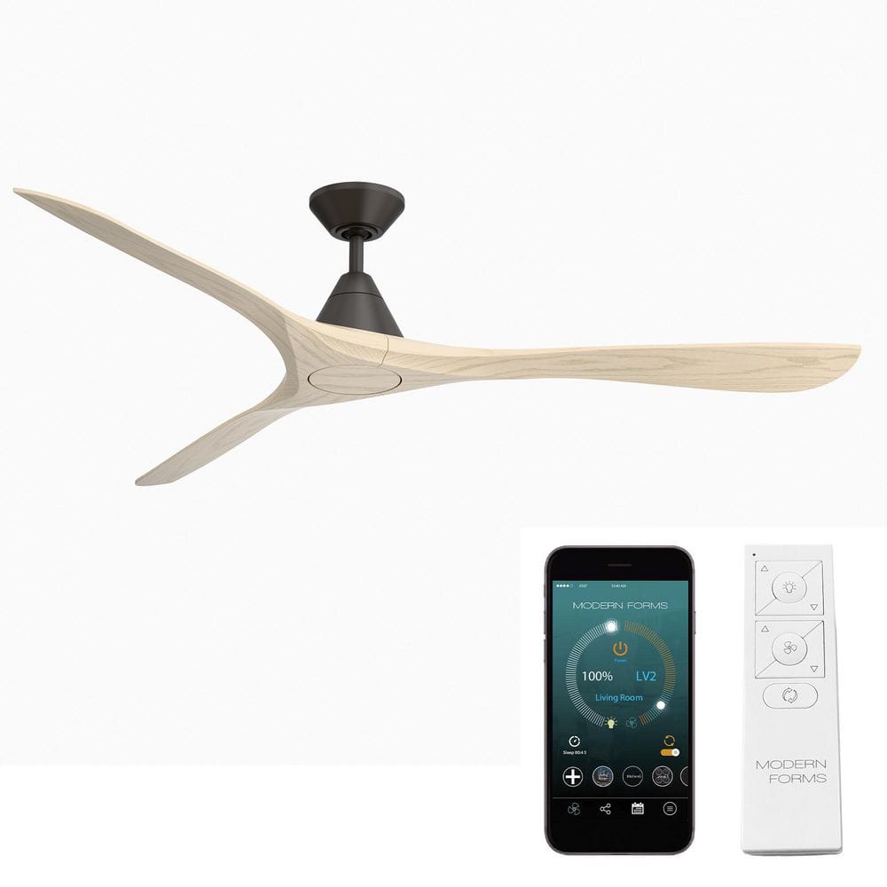 Carve 72 in. Smart Indoor/Outdoor Bronze/White Oak Downrod Mount Standard Ceiling Fan with Remote price history on PriceWatchPro